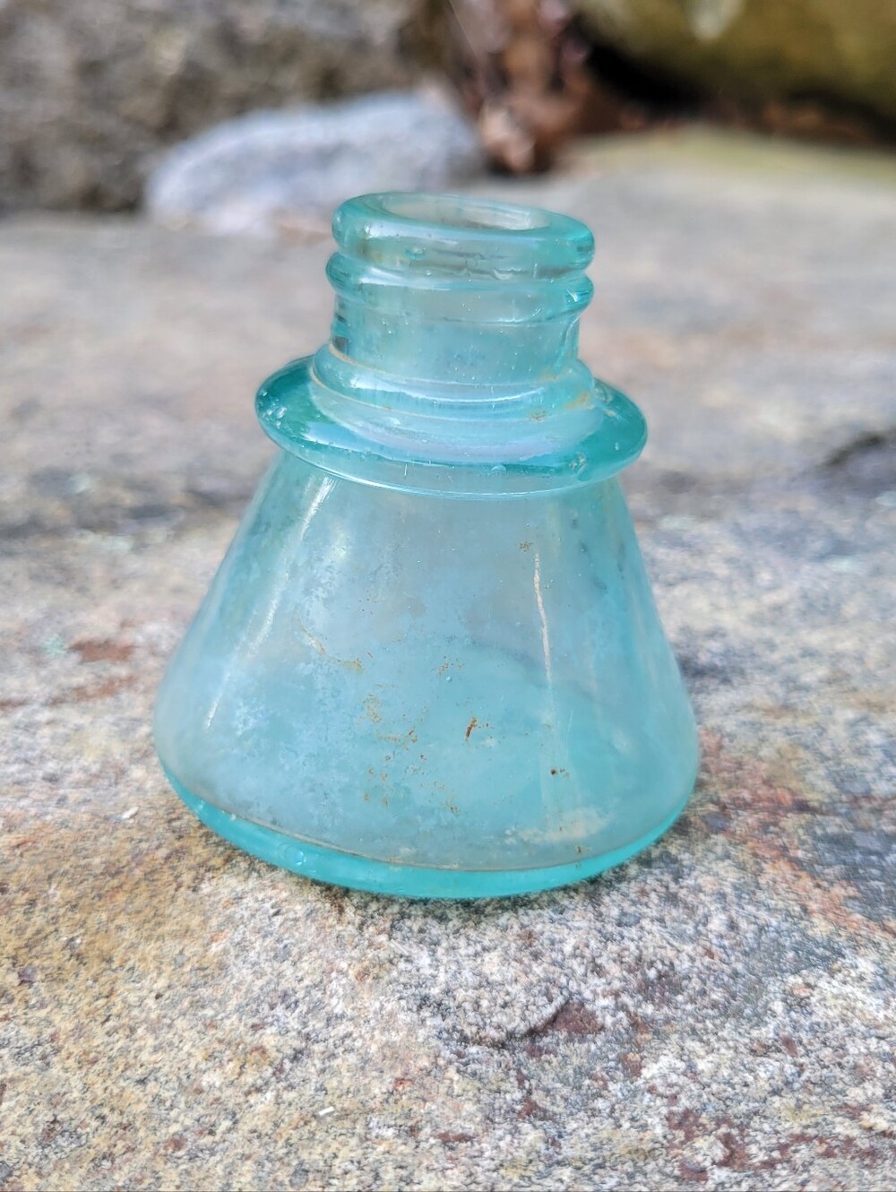 Antique Carter's Cone Ink Base Aqua Color
